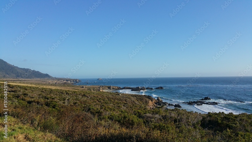 Fototapeta premium view of the coast