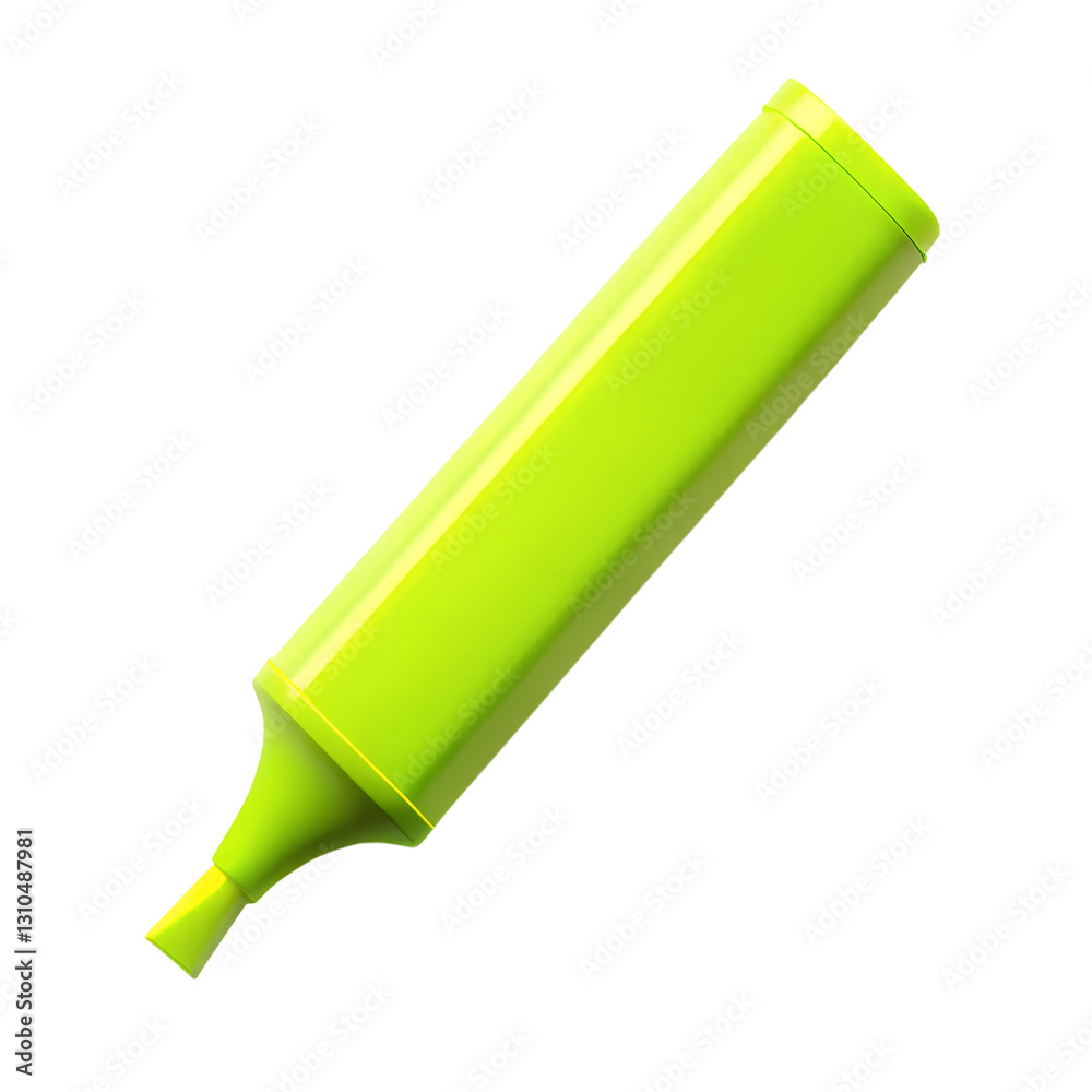 green marker pen isolated on transparent background green marker pen isolated on transparent background