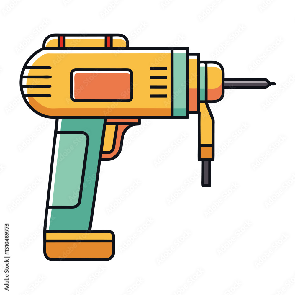 Hammer Drill Minimalist Sketch Construction White Background Vector Illustration, Minimalist hammer drill vector sketch design for construction, industrial and repair themes. Hammer Drill Minimalist Sketch Construction White Background Vector Illustration, Minimalist hammer drill vector sketch design for construction, industrial and repair themes.