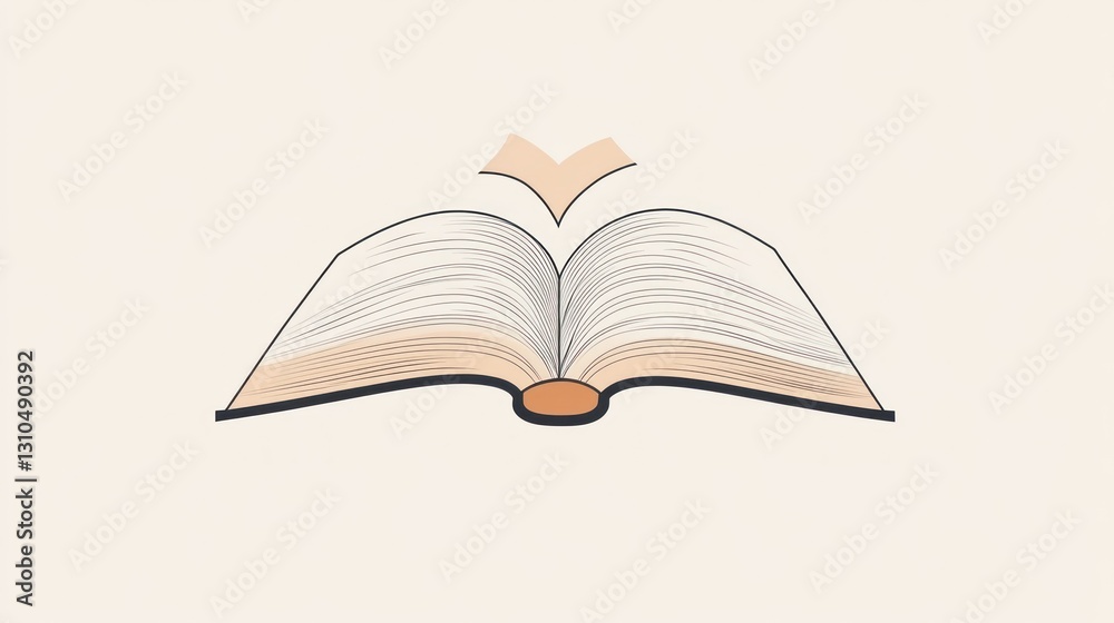 Open book illustration, knowledge, education, learning, light Open book illustration, knowledge, education, learning, light