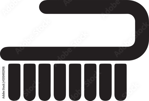 An illustration of a toilet brush