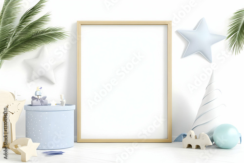 Child's Room Mockup 3D Illustration