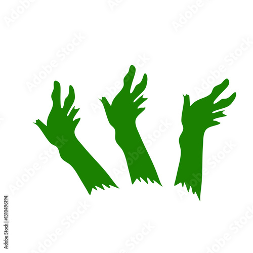 Monsters bony green hands
