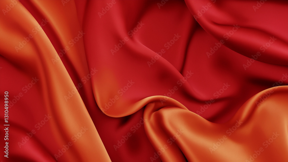 Fototapeta premium 滑らかで軟らかい布の背景素材 AI画像 ジェネレーティブAI