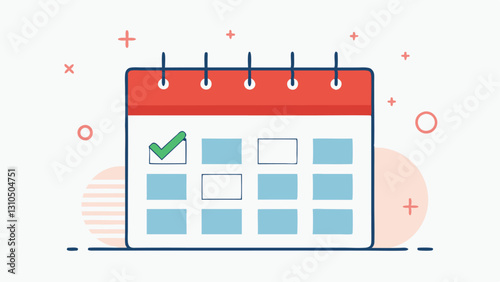 Monthly Payment Calendar A calendar page with marked dates for monthly payments showcasing a systematic approach to tackling debt with organized payment reminders.