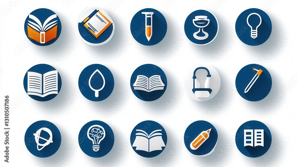 Comprehensive collection of 15 outline icons representing various education science research and academic related concepts This set of simple minimalist icons can be used for educational Comprehensive collection of 15 outline icons representing various education science research and academic related concepts This set of simple minimalist icons can be used for educational