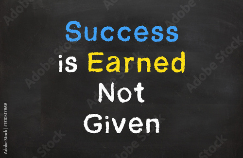 Success is Earned Not Given