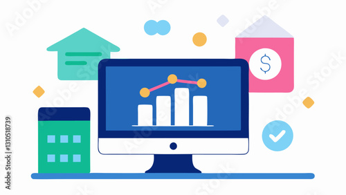 Online Investment Platforms A modern web interface showing investment opportunities with realtime analytics while a traditional bank branch appears oldfashioned in comparison.