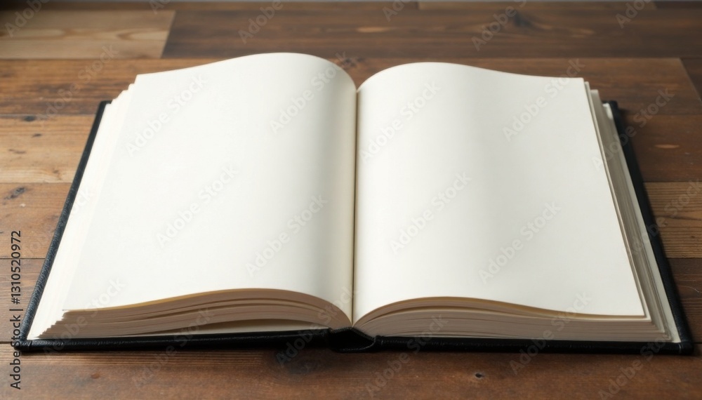 Vertical album with blank pages in various sizes and shapes, customization template, empty space, paper pages Vertical album with blank pages in various sizes and shapes, customization template, empty space, paper pages