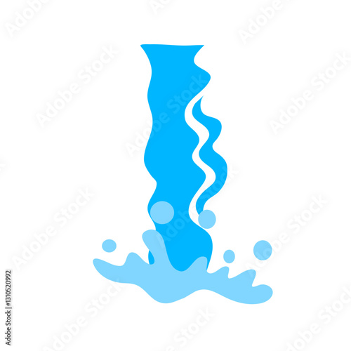 Waterfall animation vector
