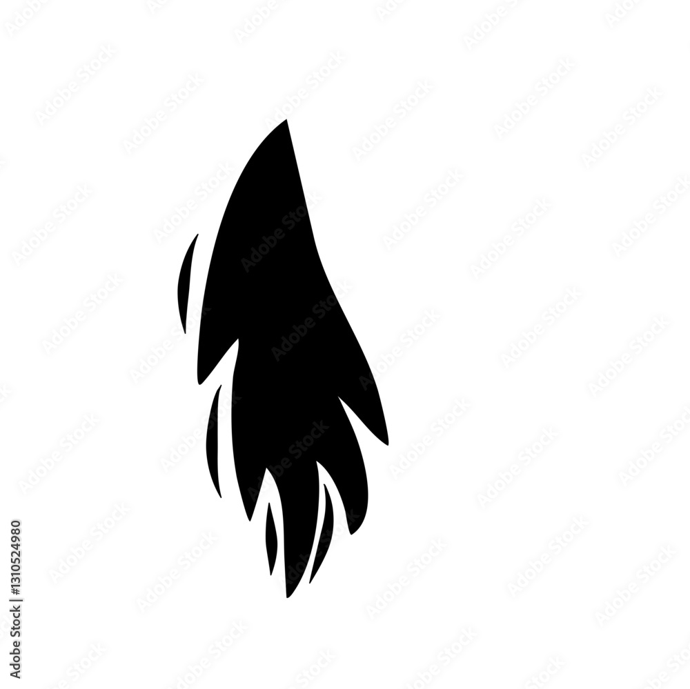 Fototapeta premium Horse tail icon Vector 