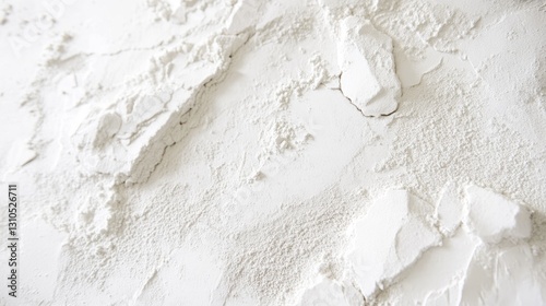 Close Up of White Powder Texture Background