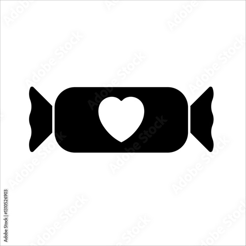 candy Icon Symbol isolated white background. vector illustration. color editable.
