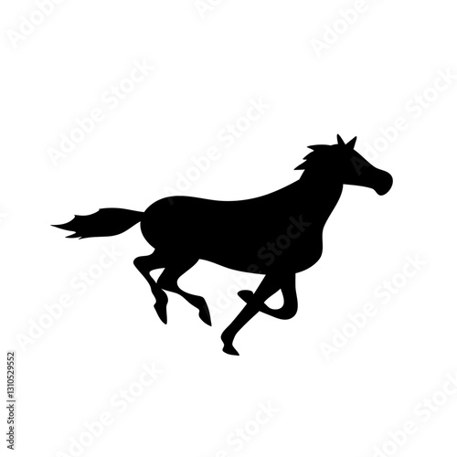 Horse collection vector silhouette
