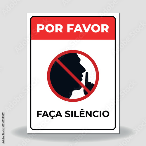 please be quiet sign