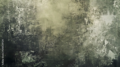 Abstract grunge texture with distressed yellow and black tones. The rough, weathered surface creates a vintage and artistic aesthetic, perfect for backgrounds and creative designs.