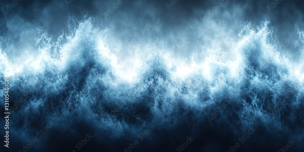 Obraz premium Watercolor blue blurred background texture 