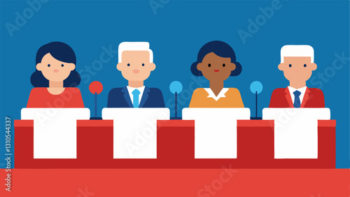 The Great Debates A panel of commentators discussing media ation where the majority are white males while only one minority woman is speaking highlighting the power