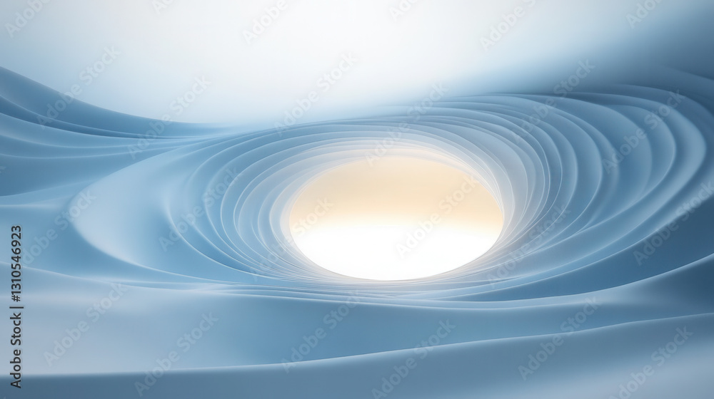 3D render of an abstract background with a white and blue gradient 3D render of an abstract background with a white and blue gradient
