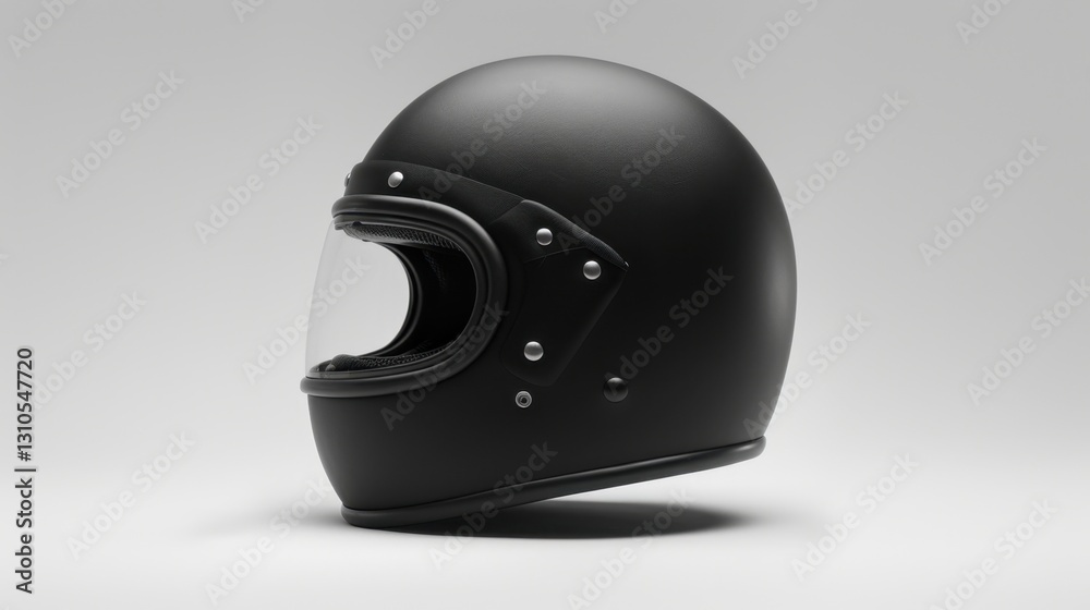 Black Motorcycle Helmet: A protective helmet with a smooth black finish, made from tough materials to ensure safety, designed for motorcyclists who value both style and protection.
Black Motorcycle Helmet: A protective helmet with a smooth black finish, made from tough materials to ensure safety, designed for motorcyclists who value both style and protection.