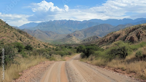 Dirt Road: A rugged, gray road made from gravel and dirt, often dusty, providing access through rural areas or to remote locations in nature.
