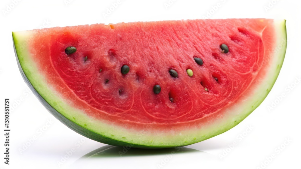Watermelon Slice on White Background Watermelon Slice on White Background