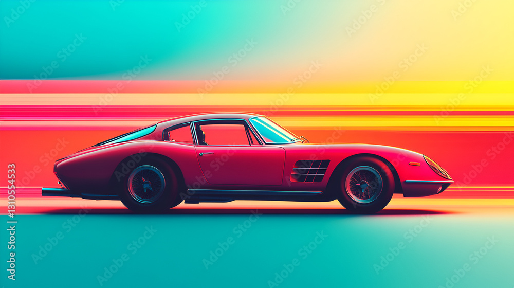 Obraz premium Moving car, speed.