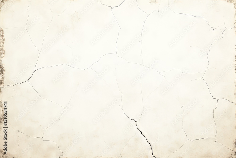 Obraz premium Cracked White Wall Texture Background Image