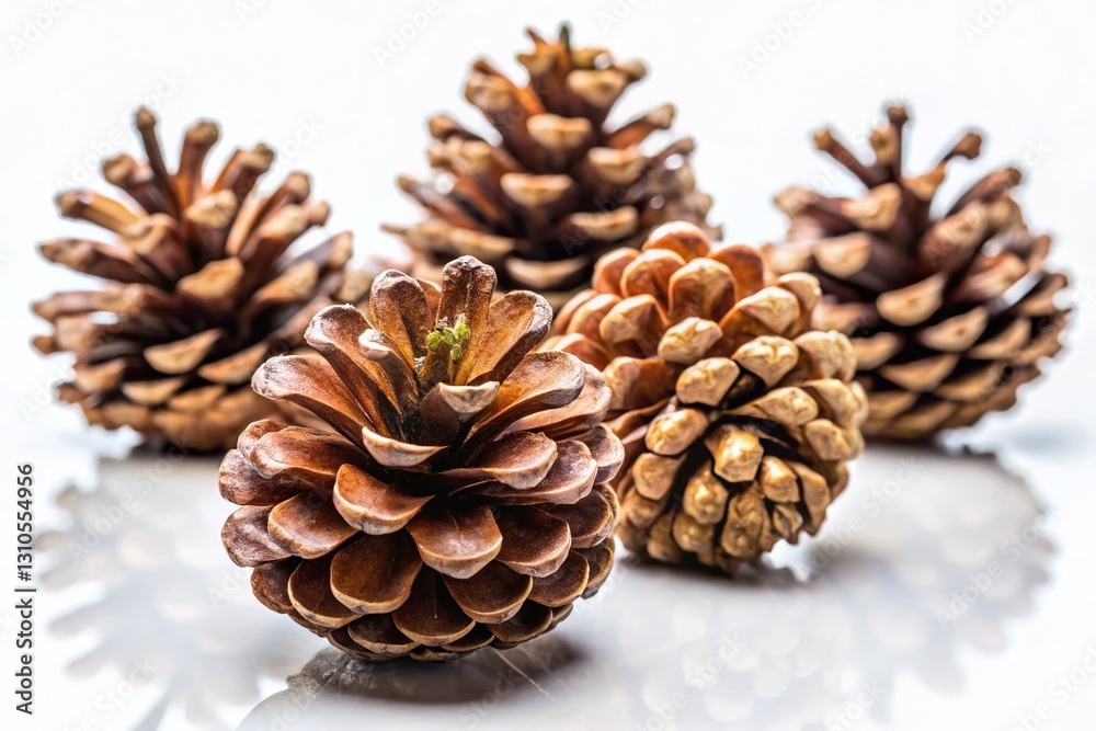 Isolated Pine Cones on White Background: Perfect for Crafts, Nature Designs & Holiday Projects Isolated Pine Cones on White Background: Perfect for Crafts, Nature Designs & Holiday Projects