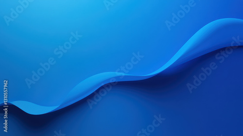 Blue gradient background, flat design