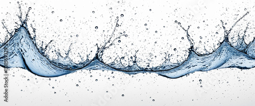 dynamic water splash with b...