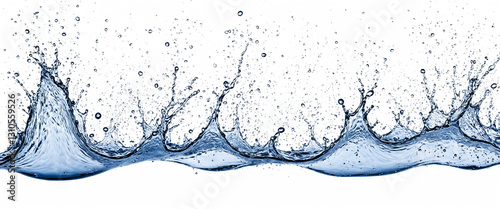 dynamic water splash with b...