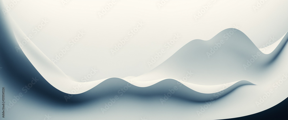 Fototapeta premium abstract folds of light paper, capturing a sense of gentle movement and delicate form, like a whispered secret taking shape in the air