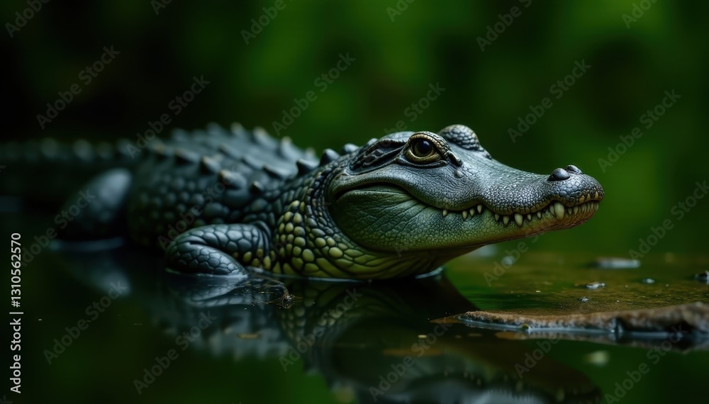 American alligator in Avery Island's jungle-like environment, nature photography, wild American alligator in Avery Island's jungle-like environment, nature photography, wild