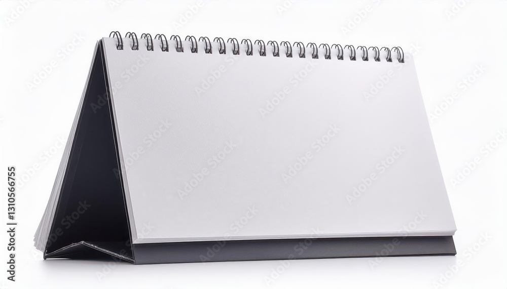 Clean, Minimalist White Paper Desk Calendar Mockup on Pristine White Background, Perfect for Digital Art, Home Decor, or Design Inspiration. Clean, Minimalist White Paper Desk Calendar Mockup on Pristine White Background, Perfect for Digital Art, Home Decor, or Design Inspiration.