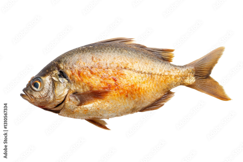 Fish is shown in a white background, isolated Fish is shown in a white background, isolated