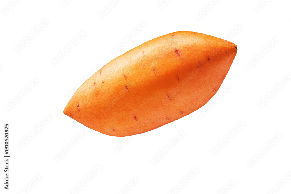 Large orange carrot is shown in a white background, isolated Large orange carrot is shown in a white background, isolated