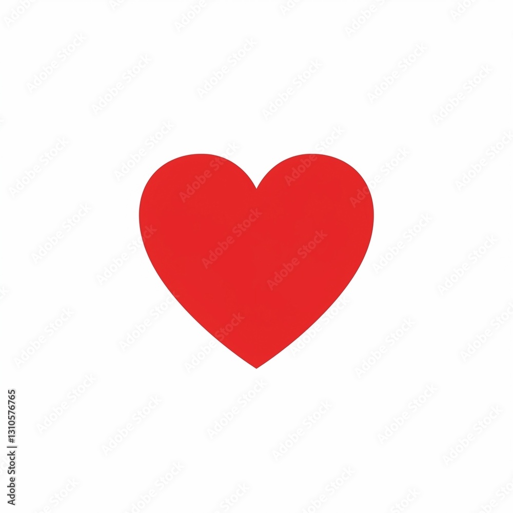 Heart flat icon on white background
Heart flat icon on white background