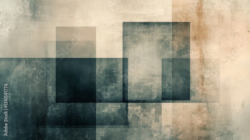 Overlapping Squares In Varying Shades Of Light And Dark