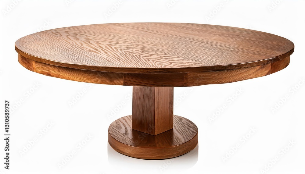 Isolated Wooden Pedestal Table on White Backdrop Elegant and Timeless Design Showcased in HighContrast Setting, Perfect for Home Decor or Artistic Compositions. Isolated Wooden Pedestal Table on White Backdrop Elegant and Timeless Design Showcased in HighContrast Setting, Perfect for Home Decor or Artistic Compositions.