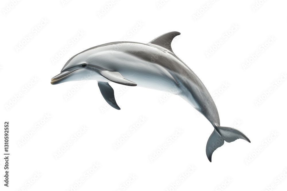 Dolphin is flying through the air, isolated Dolphin is flying through the air, isolated