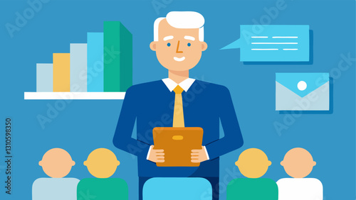 Learning and Education An entrepreneur attending a workshop or seminar on retirement planning with a focus on continuous education regarding finances and investments.