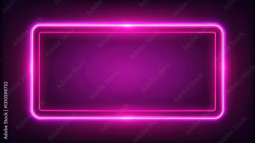 Glowing pink rectangle frame , fluorescent, minimalist, fluorescent, minimalist, illuminated Glowing pink rectangle frame , fluorescent, minimalist, fluorescent, minimalist, illuminated