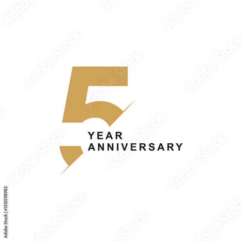  5-year anniversary label design