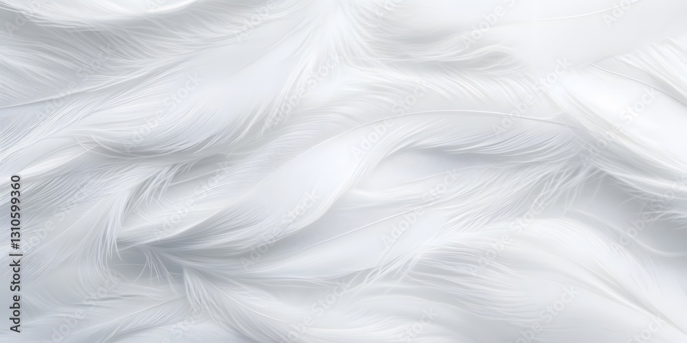 Fototapeta premium White feather fluffy texture