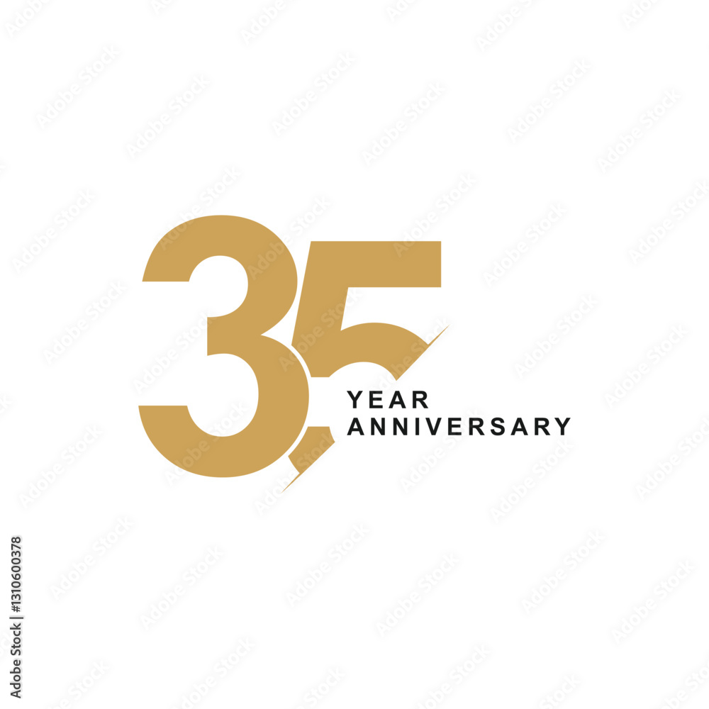 Obraz premium 35-year anniversary label design