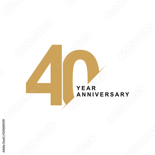 40-year anniversary label design