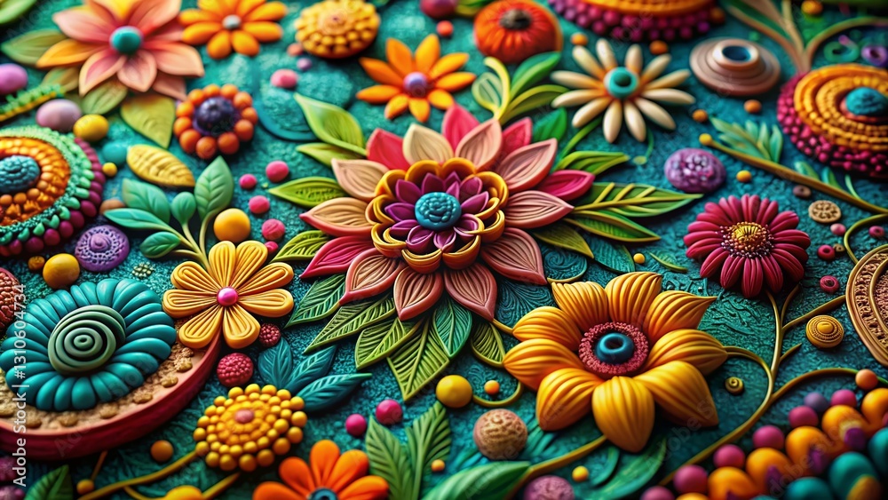 Macro Floral Doodle Art Texture Background Design: Intricate Petals & Swirls Macro Floral Doodle Art Texture Background Design: Intricate Petals & Swirls