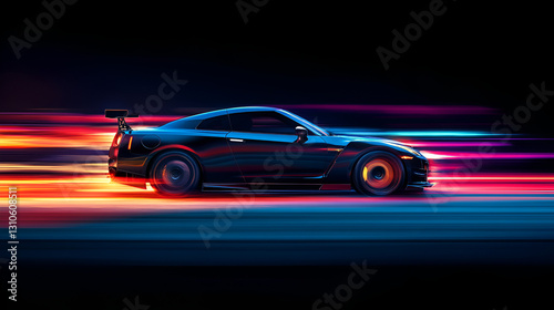 Obraz na płótnie car, speed, road, transportation, blur, auto, motion, fast, city, vehicle, red, automobile, transport, traffic, night, abstract, race, taxi, street, sport, train, racing, yellow, travel, drive w salonie