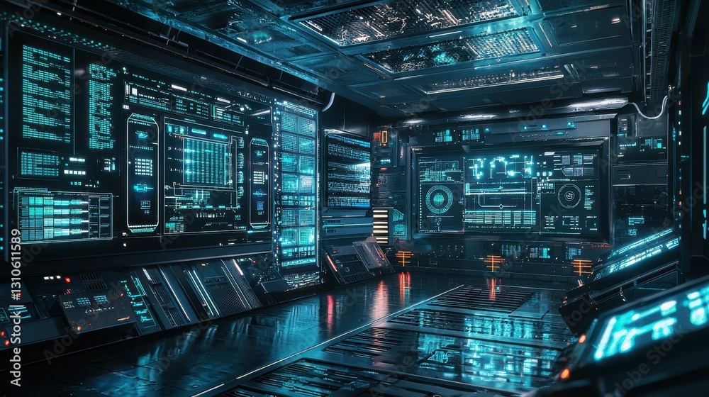 Futuristic Modular Battery Storage System with High-Tech Interfaces Futuristic Modular Battery Storage System with High-Tech Interfaces